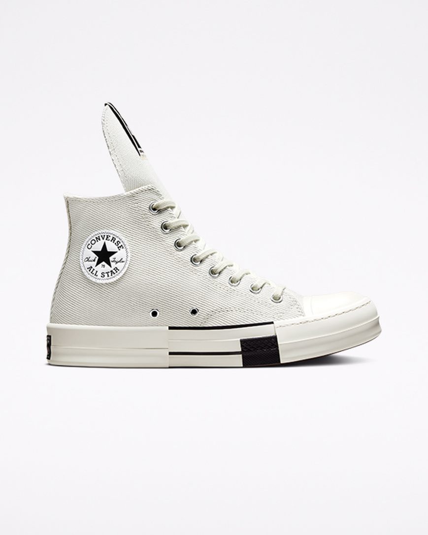 Tenis Converse x DRKSHDW DRKSTAR Chuck 70 Cano Alto Masculino Branco Pretas | PT L01759P